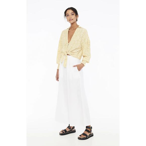 Faithfull the Brand Aira Knot Shirt Petra Snake Size Small 4 New - Picture 13 of 14